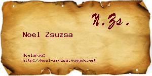 Noel Zsuzsa névjegykártya